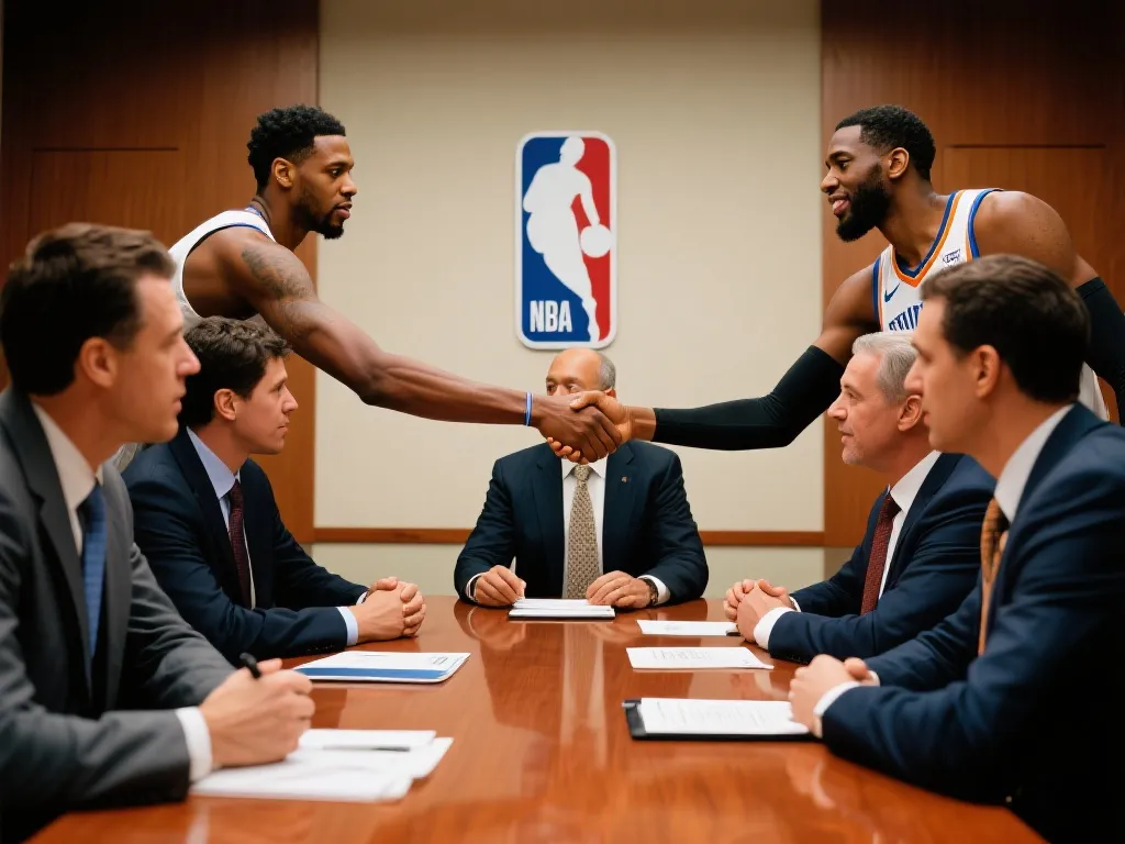 谈判桌上的火花:NBA球员工会与联盟的赛季新篇章